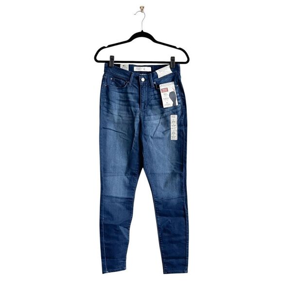 NWT Signature Levis Womens Denim Shaping High Rise Super Skinny Jeans Blue 6 - Picture 2 of 12